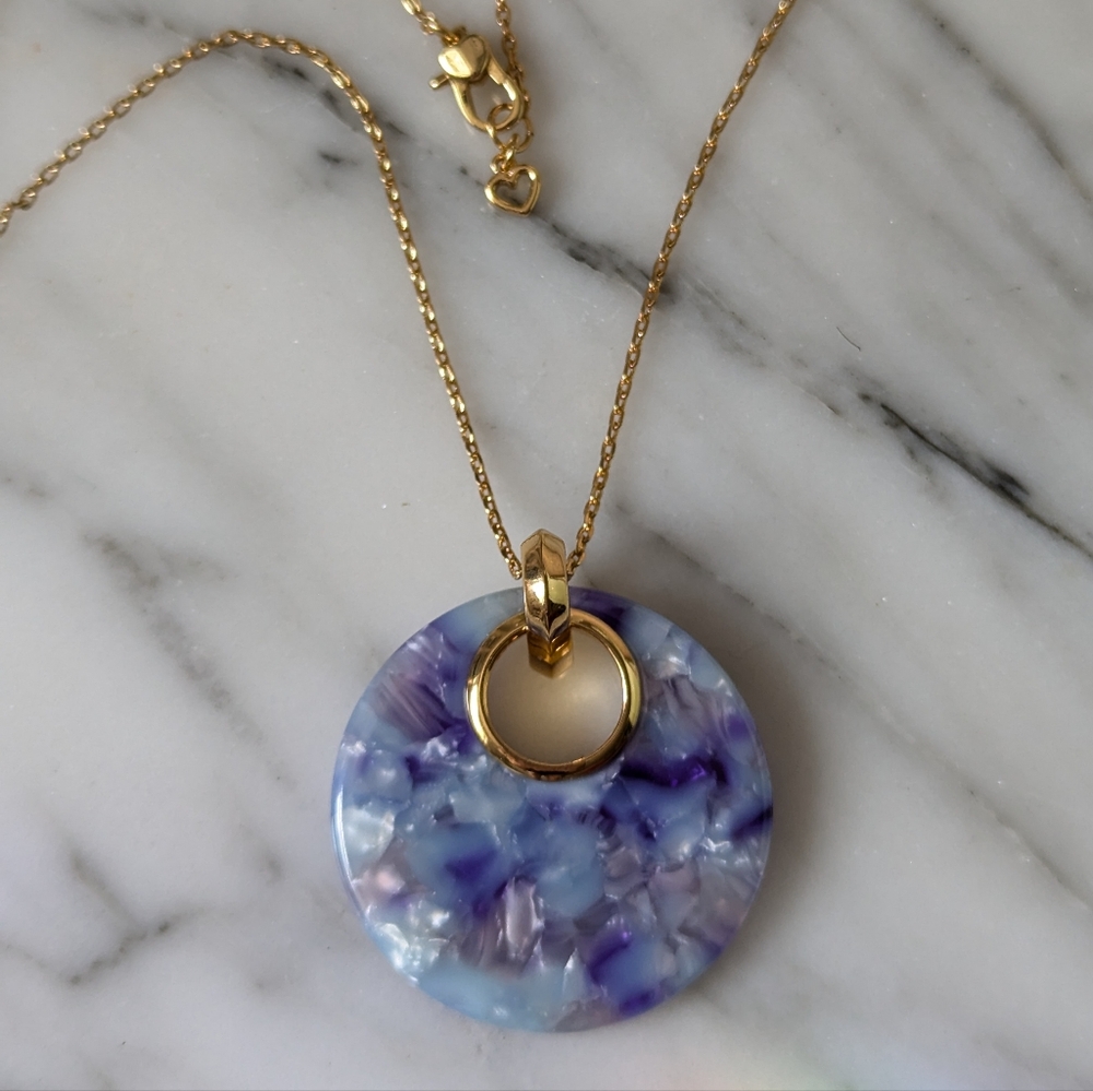 Kate Spade On the Dot Pendant Necklace - mixed 💜 purples